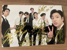 BTS Autographed Hand Signed Photo 4*6 K-POP Photo Collections SALE picture