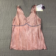 Vintage Y2K Gypsy Moon Tank Top Women Medium Pink Cami Iridescent Taffeta Fairy picture