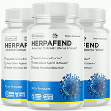 (3 Pack) Herpafend Advanced Formula Skin Health, Herpa Fend Pills (60 Capsules) picture