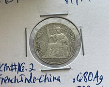 1937 French Indochina 10 Cents - Silver L2 picture