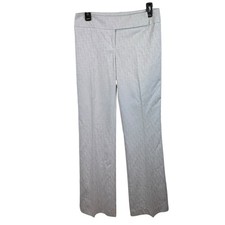 Y2K Bebe White Gray Low Rise Trouser Pants Callout Made in USA size 4 picture