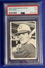 Vintage 1969 Topps Deckle Edge #21 Cincinnati Reds PETE ROSE Graded PSA 5 EX picture