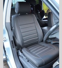 VW Touareg Genuine Fit Tailored Waterproof Black Front Seat Covers 1st Gen 02-10 picture