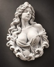 Aphrodite Venus Wall Bust Sculpture Greek Goddess Classical Mythology Decor 9 In picture