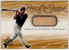 2001 SP Game Bat Edition Roberto Alomar Piece of the Game #RA picture