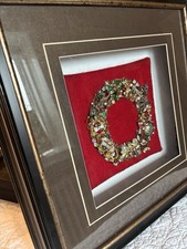Christmas Wreath Framed Jewelry Collage picture