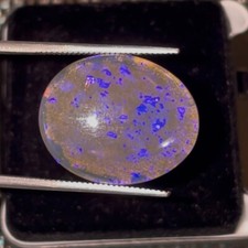 6.90Ct Natural Australian Black Lightning Ridge Opal picture