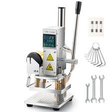 110V Upgraded Hot Foil Stamping Machine 10x13cm Leather Bronzing Pressure Mark picture