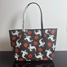 NWT CCE69 City Tote Signature Canvas With Pumpkin Halloween Holidays picture