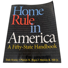 Home Rule in America A Fifty-State Handbook Paperback 2001 Dale Krane CQ Press picture