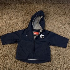 Vintage Nike New York Yankees Windbreaker Rain Jacket Baby Toddler Sz 3-6 Months picture