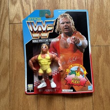 WWF Hasbro Mr PERFECT Curt Hennig Series 3 Blue Card 1991  picture
