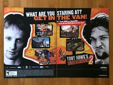 2003 Tony Hawk's Underground 2 PS2 Print/Ad Poster Bam Margera Skateboarding Art picture