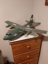 Vintage Processed Plastic Co Tim Mee Hercules C-130 Military Cargo Toy Plane picture