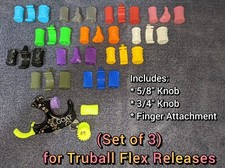 * (Set of 3) Button Knobs & Ring Finger Flex * TruBall Releases - Ultimate GOAT picture