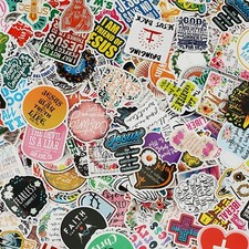 50Pcs Jesus Christian Stickers Religious Bible Laptop Faith Cross Wisdom Words picture