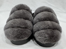 UGG Super Fluff Yeah Women's Slingback Slipper, Size 8 - Charcoal Gray picture