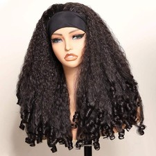 Wholesale Transparent Lace Afro Wave Synthetic Curl Wig for Women with Natural H picture