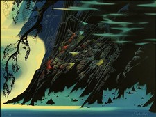 EYVIND EARLE – “COASTAL MAGIC” – SIGNED LIMITED EDITION SERIGRAPH – 1993 – FRAME picture