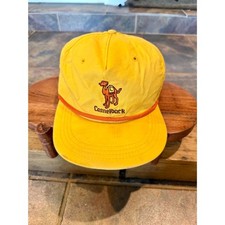 Vintage Camelback Golf Club Hat Cali-Fame Los Angeles Rope Snapback Yellow USA picture