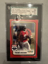 2001 Score - Rookie LaDainian Tomlinson #283 (RC) Scorecard /5 picture