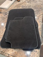 BMW M2 F87 Front & Rear Black Blue Stitching Floor Mat Set 2016 - 2020 OEM picture