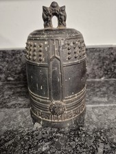 Bronze Temple Bell  Temple Buddhist Japanese Vintage Antique picture