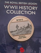 9 coins The Royal British Legion WWII history coin collection picture