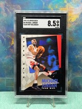 1992-93 Upper Deck Michael Jordan Team MVP Hologram #4 SGC 8.5 Bulls HOF picture