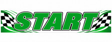 3ft x 8ft  START Banner (CAN BE PERSONALIZED) picture