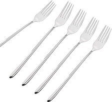 5Pcs Long-Handled Korean Stainless Steel Fork picture