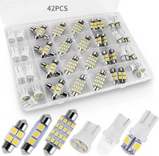 42PCS Super Bright White LED Interior Car Lights Bulb Kit picture