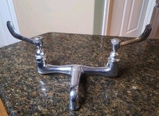 Vintage Mcm Crane Utility Faucet With Wrist-Blade Levers picture