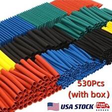 530Pcs Multicolor Heat Shrink Tubing 45mm Electrical Wire Insulation Sleeve Kit picture