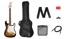 Fender Squier Strat Electric Guitar Package with Frontman Amp/Gig Bag/Strap picture