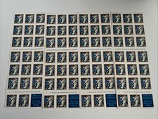 Vintage Pane of 1995 Christmas Postage Stamps - 32c Midnight Angel 80 Stamps picture