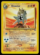Pokemon Card Neo Discovery Omastar 43/75 Unlimited Uncommon picture