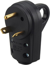 30 Amp RV Plug, Heavy Duty NEMA TT-30P Replacement Plug Adapter, 125V Electrical picture
