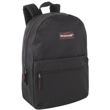 Trail maker Classic 17 inch Backpacks with Adjustable Padded Large, Black picture