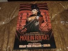 Megan Thee Stallion autographed 14x22 Moulin Rouge Broadway Window Card picture