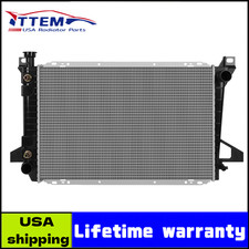 For 1985-1997 Ford F150 F250 F350 5.0L 5.8L AT Radiator OE Style Aluminum 1453 picture