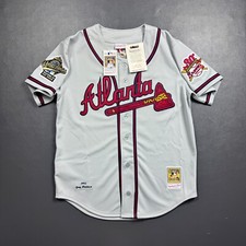 100% Authentic Greg Maddux Mitchell Ness 1995 Atlanta Braves Jersey Size 40 M picture