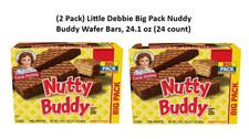 (2 Pack) Little Debbie Big Pack Nuddy Buddy Wafer Bars, 24.1 oz (24 count) picture
