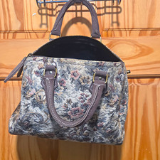 Vintage French Co. Paradise Satchel Top Handle Bag. Handcrafted. Made In USA picture