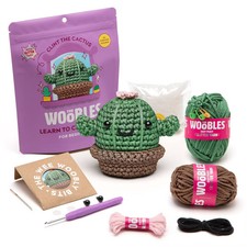 The Woobles Clint the Cactus with Glitter Yarn Crochet Kit picture