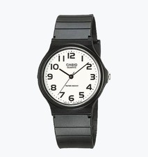 Casio MQ-24 Unisex Quartz Watch Black Resin Strap 34mm New 1330 Movement picture