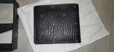 MCM Black Logo Pattern Men's Bifold Wallet Folding Credit Card Holder Unused/New picture