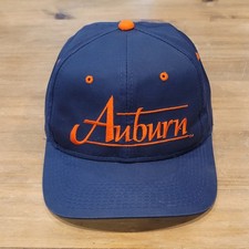 Vintage Auburn Tigers Hat Snapback The Game Bar Script 90s College Football picture