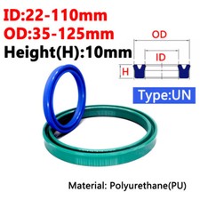 Hydraulic Cylinder Seals U-Cup PU Rod U Seal Metric Inner 22mm-110mm Height 10mm picture