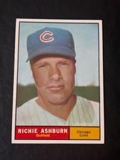 1961 Topps Richie Ashburn #88 - No Creases - Date Stamped On Back - VG picture